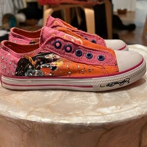 Ed Hardy tiger print shoes